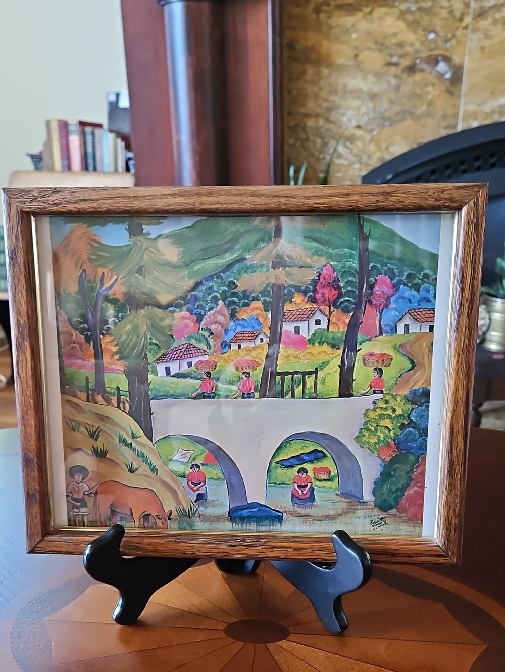 Authentic Vintage Heavy Grain Oak Photo Frame 8"x10" Deep 1" Profile